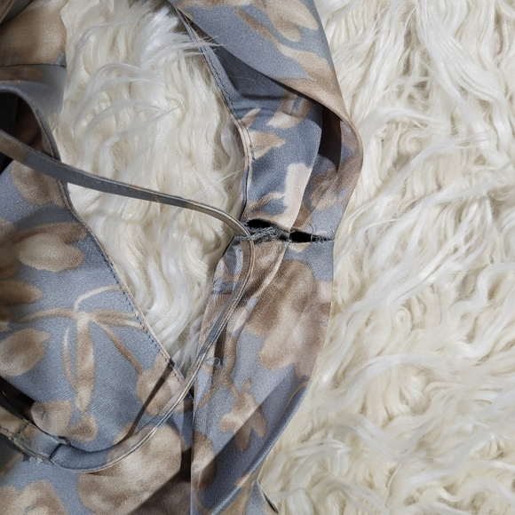 Ralph Lauren Floral Sleeveless Satin Gown Size 12 - Picture 11 of 11